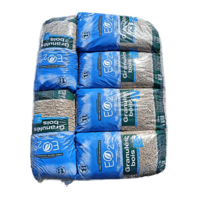 Granulés de bois 100% résineux - EO2 DINplus - SAC 15kg